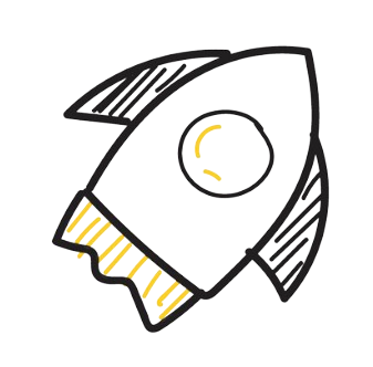 background icon of rocket
